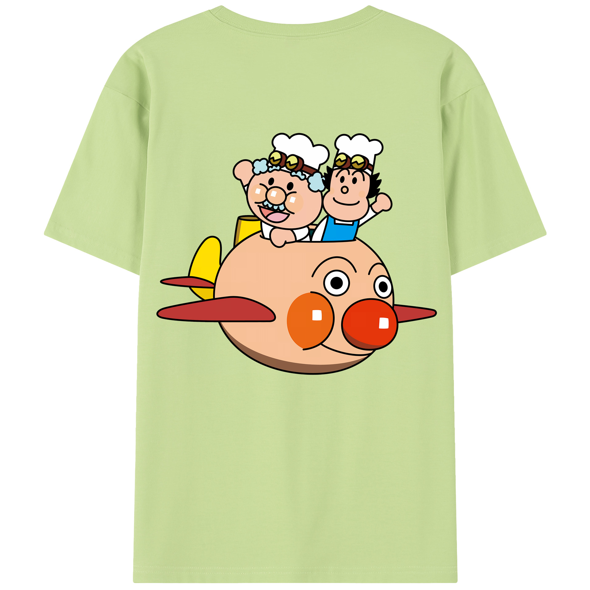 （画像用） アンパンマン Anpanman 綿100％半袖Tシャツ（背面プリント）